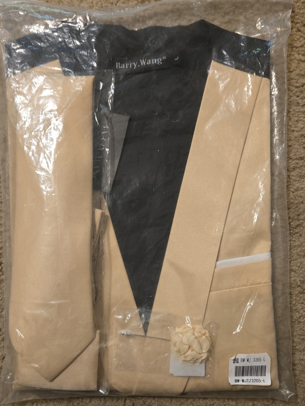 New Large Solid Color Suit Vest with Necktie Cufflinks Bow Tie Set - Picture 6 of 7